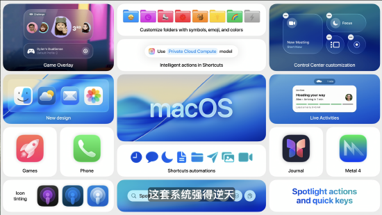 macOS 26 Tahoe支持短语快速启动功能，苹果高管形容“强的逆天”(🍦)